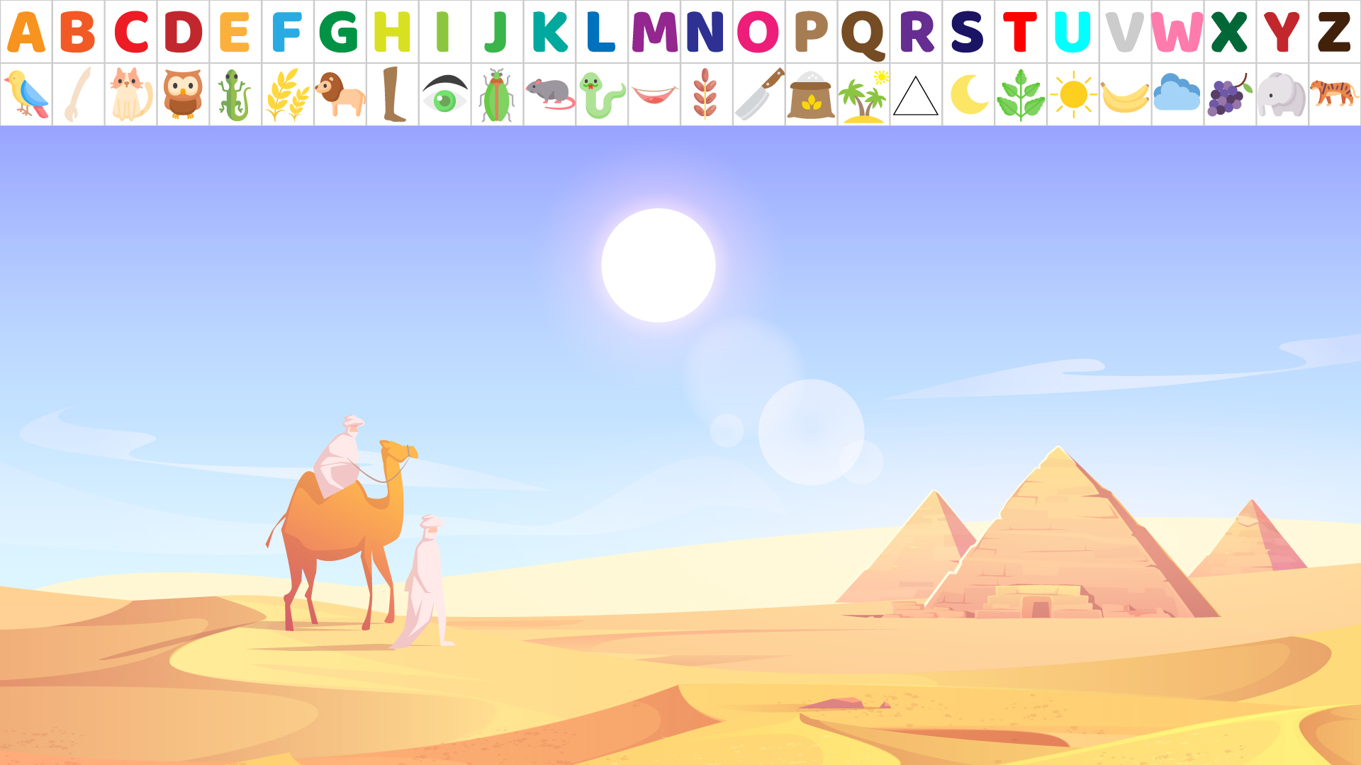 Il papiro e i geroglifici